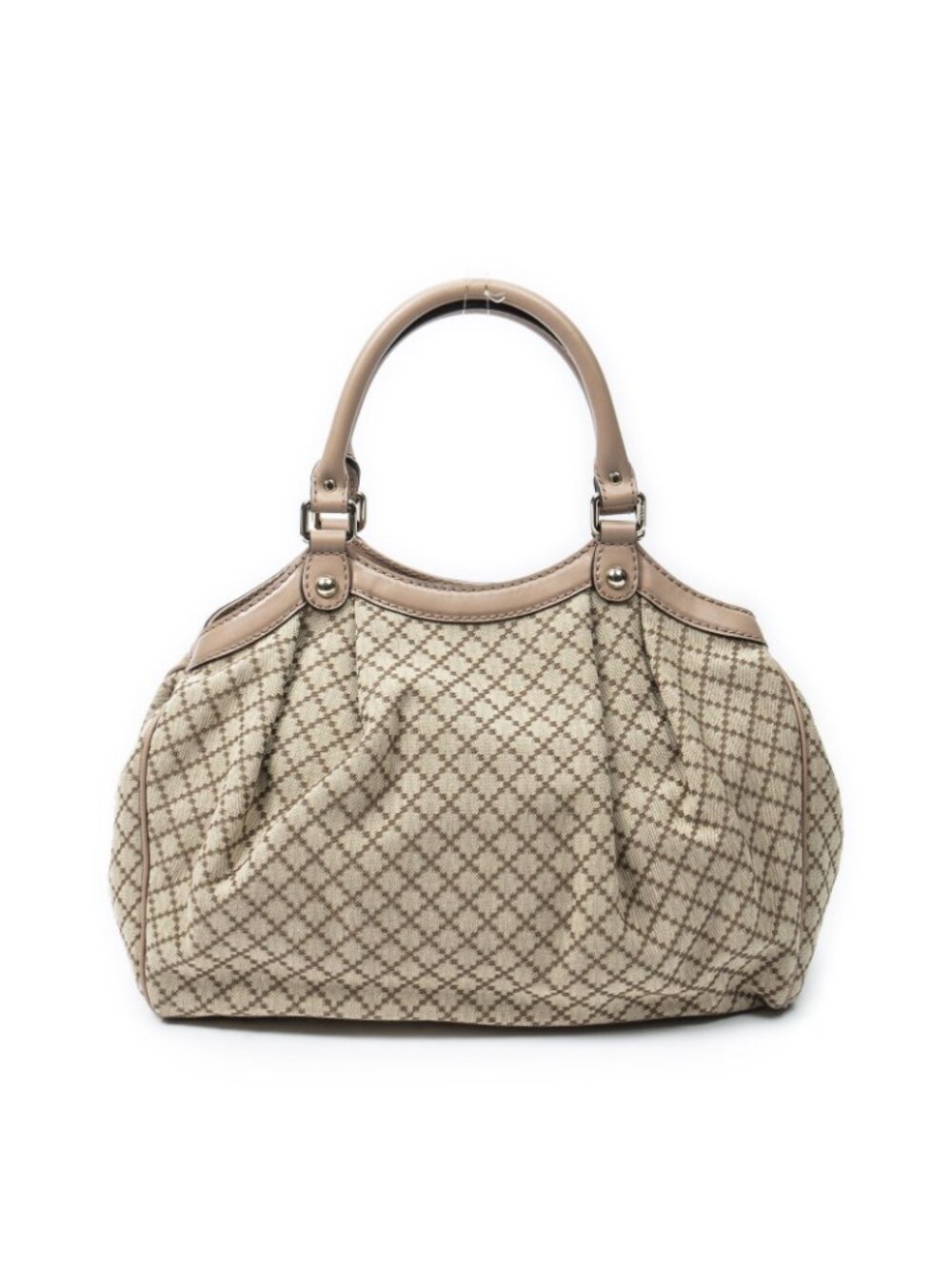 Gucci Mini Tote Beige Diamante Canvas - Picture 5 of 10